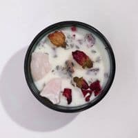 The Lovers Crystal Magic Flower Soy Wax Candle | Hop Hare Candles Deal Kent