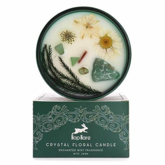 The Magician Crystal Magic Flower Soy Wax Candle | Hop Hare Candles Deal Kent