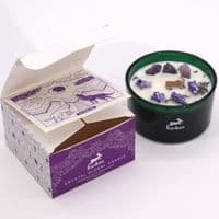 The Moon Crystal Magic Flower Soy Wax Candle | Hop Hare Candles Deal Kent