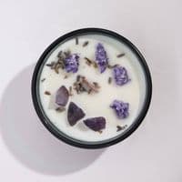 The Moon Crystal Magic Flower Soy Wax Candle | Hop Hare Candles Deal Kent