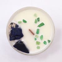 Throat Chakra Inner Balance Crystal Gemstone Candle | Aromatherapy Candle Shops InFolkestone Kent UK