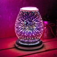Touch Sensitive Round Electric Wax Melt Burner - 3D Firework | Bonnebombe