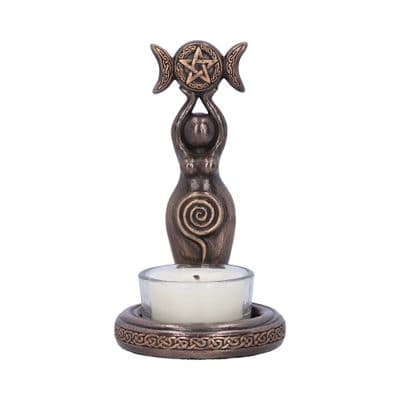 Triple Goddess Moon Cycle Tea Light Holder