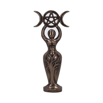 Triple Goddess Wiccan Moon Idol Figurine
