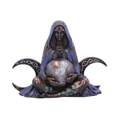 Triple Moon Cloaked Goddess Figurine (Mini)
