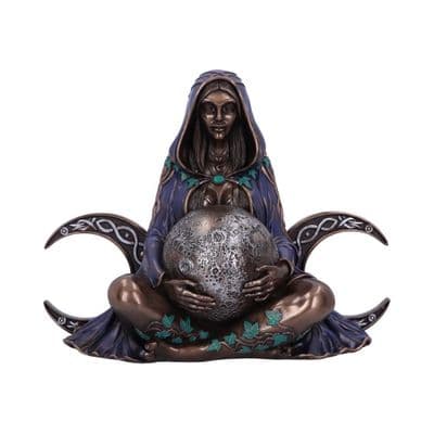 Triple Moon Goddess Art Bronze Statue