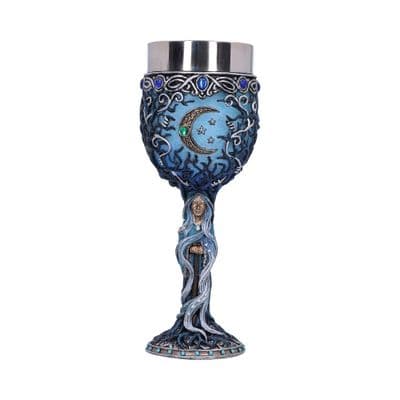 Triple Moon Goddess Crone Goblet