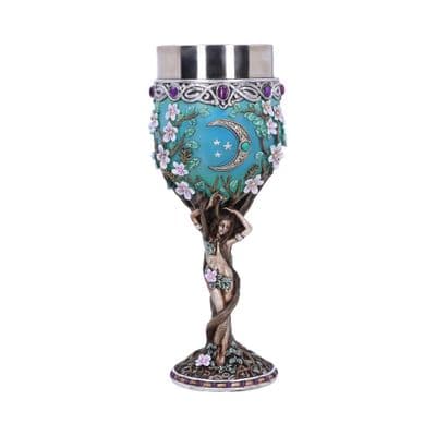 Triple Moon Goddess Maiden Goblet