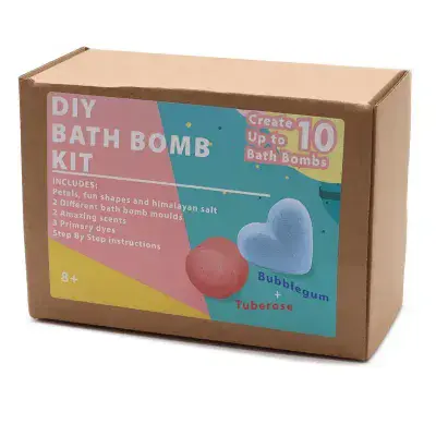 Tuberose & Bubblegum 10 Bath Bombs Making Kit