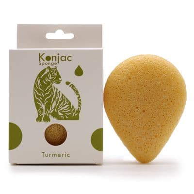 Turmeric Teardrop Konjac Sponge