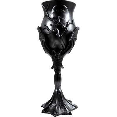 Vampire Bat Cold Cast Bronze Gothic Goblet