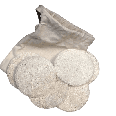 Vegan Natural Loofah Facial Discs - set of 6