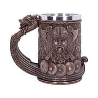 Viking Bronze Drakkar Longship Tankard | Nemesis Now Shop Dover Kent UK