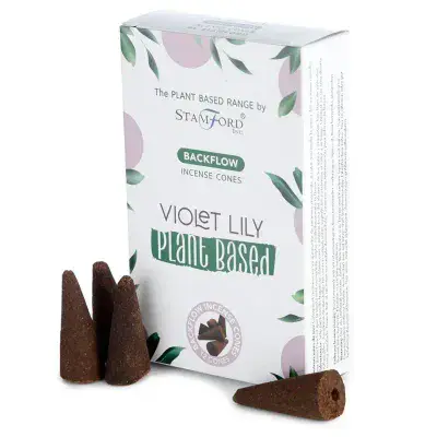 Violet Lily Plant Based Backflow Incense Cones