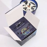 Virgo Zodiac Star Sign Crystal Candle With Gemstone Bracelet | Soy Wax Candles Deal Kent