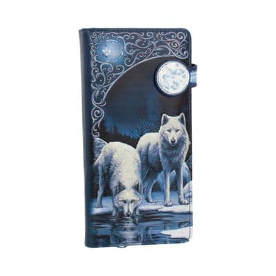 Warriors of Winter White Wolf Embossed Purse