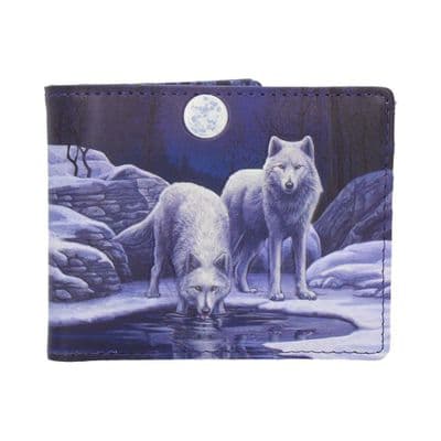 Warriors of Winter White Wolf Wallet