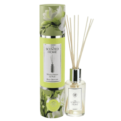 White Freesia & Pear The Scented Home 150ml Refillable Reed Diffuser