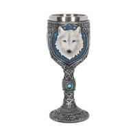 White Winter Ghost Wolf Wine Goblet | Nemesis Now Shop Sandwich Kent UK