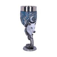 Wild at Heart White Wolf Wine Goblets Set of 2 | Nemesis Now Shop Ashford Kent UK