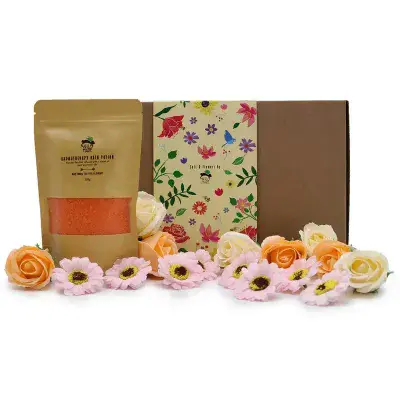 Wild Hare Total Detox Salt Soak & Soap Flowers Gift Set