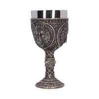 Wild Thirst Medieval Wolf Wine Chalice | Nemesis Now Shop Deal Kent UK