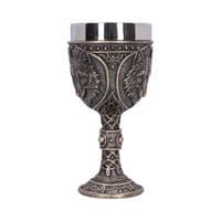 Wild Thirst Medieval Wolf Wine Chalice | Nemesis Now Shop Deal Kent UK