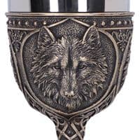 Wild Thirst Medieval Wolf Wine Chalice | Nemesis Now Shop Deal Kent UK