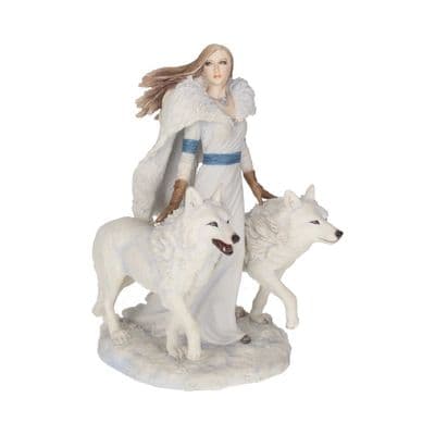 Winter Guardians White Wolf Companion Figurine