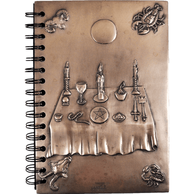 Witchcraft Notebook In Cold Cast Bronze