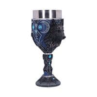 Wolf Moon Lunar Phase Wine Goblet | Nemesis Now Shop Westwood Cross Kent UK