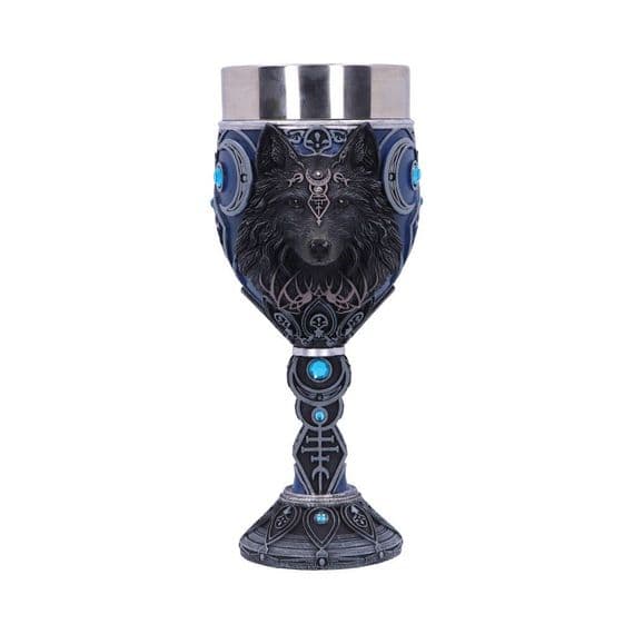 Wolf Moon Lunar Phase Wine Goblet | Nemesis Now Shop Westwood Cross Kent UK