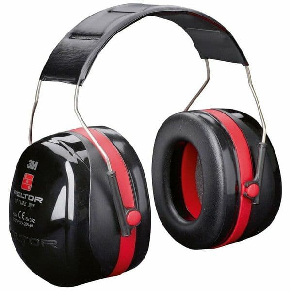 3M Peltor Optime III Ear Defenders Black Red H540A