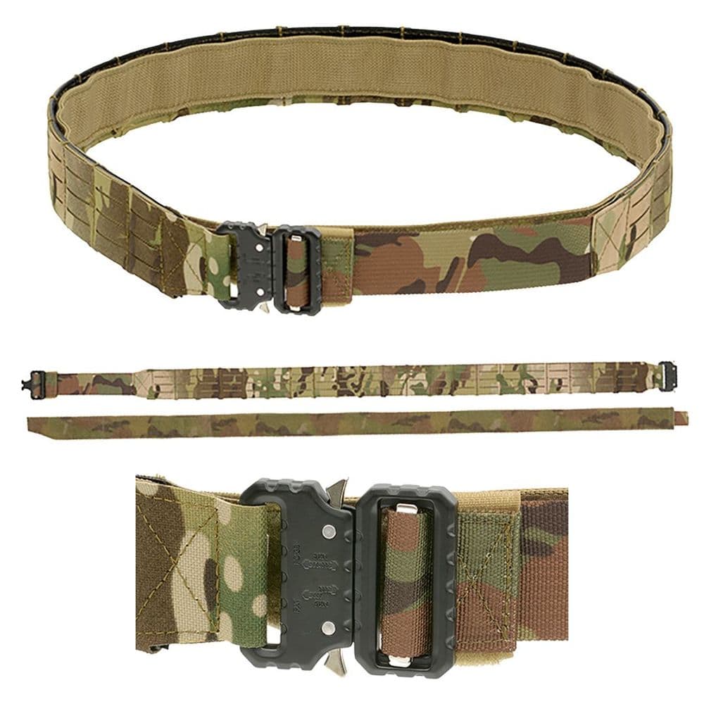 8 Fields Laser Cut Molle Tactical Duty Range Belt QR CP Multicamo
