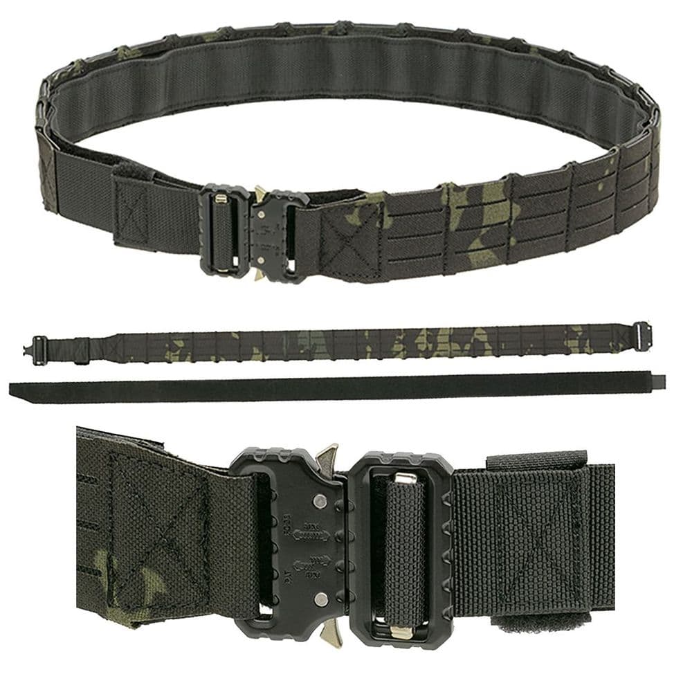 8 Fields Laser Cut Molle Tactical Duty Range Belt QR CP Night Camo Airsoft