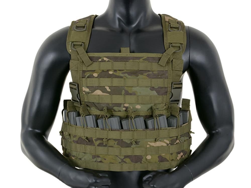 8 Fields Rifleman Molle Camo Chest Rig Harness Multi Tropic