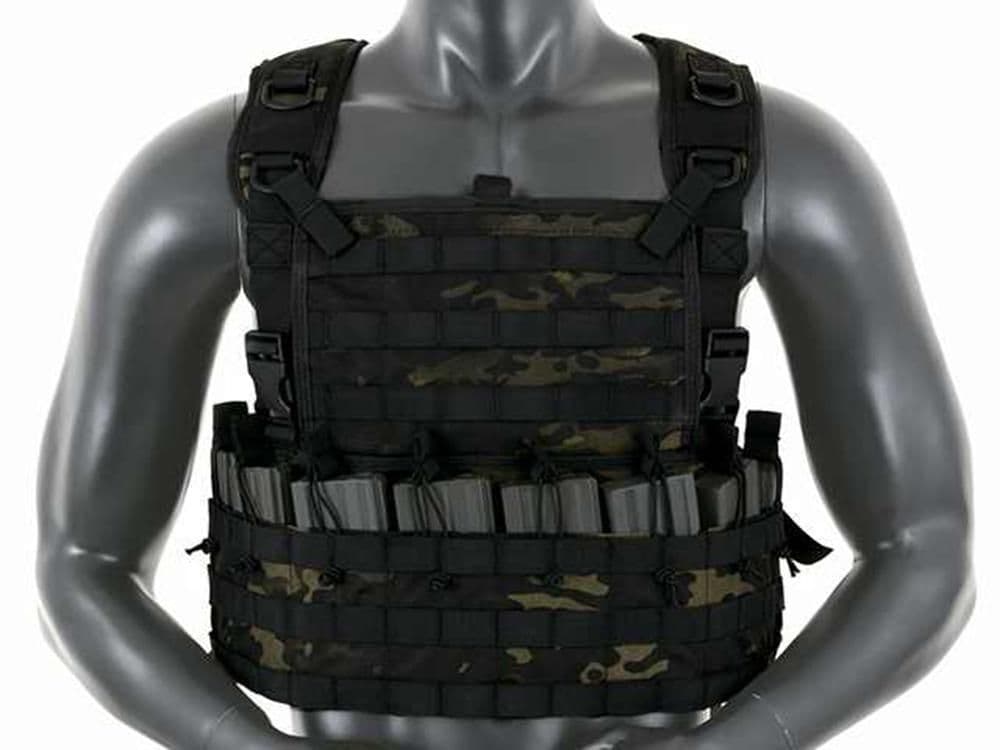 8 Fields Rifleman Molle Chest Rig Harness Multi Black
