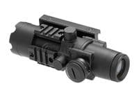 Aim Airsoft 4x32 Illuminated Rifle Red Dot Scope 20mm Picatinny Rail 3036-BK