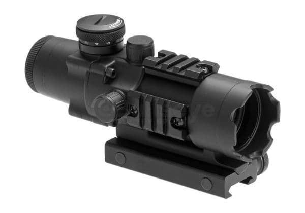 Aim Airsoft 4x32 Illuminated Rifle Red Dot Scope 20mm Picatinny Rail 3036-BK