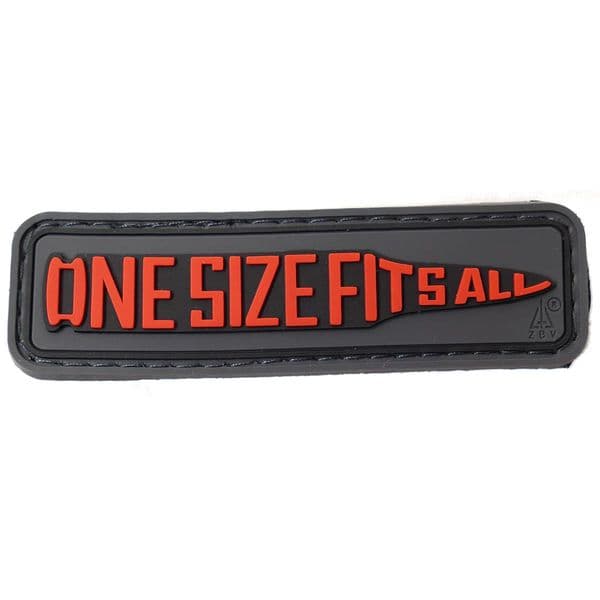 Airsoft 7.62 One Size Fits All Moral Patch Black PVC