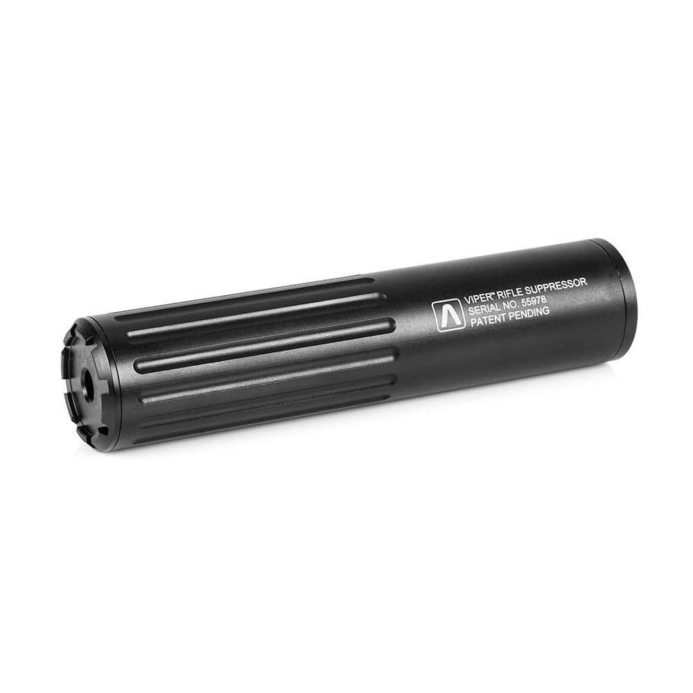 AirsoftPro CNC Suppressor (Silencer) VIPER™ 180 x 40mm with Barrel Extension
