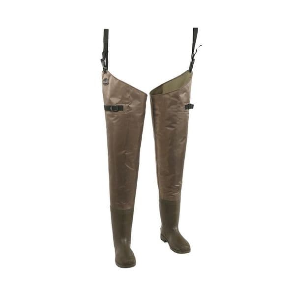 Allen Black River Fishing Hip Waders Brown UK12