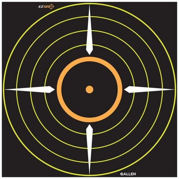 Allen EZ AIM Splash Reactive Bullseye Scope Grid Target 6X6