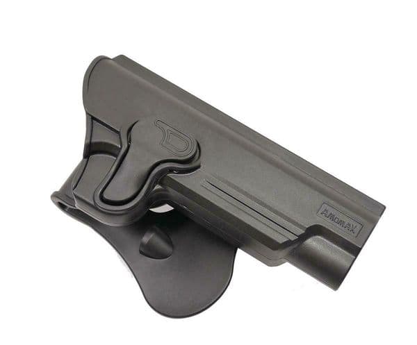 Amomax Airsoft Retention Holster 1911 5 Black R/H #1911G2 Tokyo Marui WE