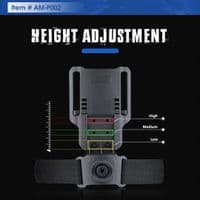 Amomax Drop Leg Platform Low Ride Duty Roto Black