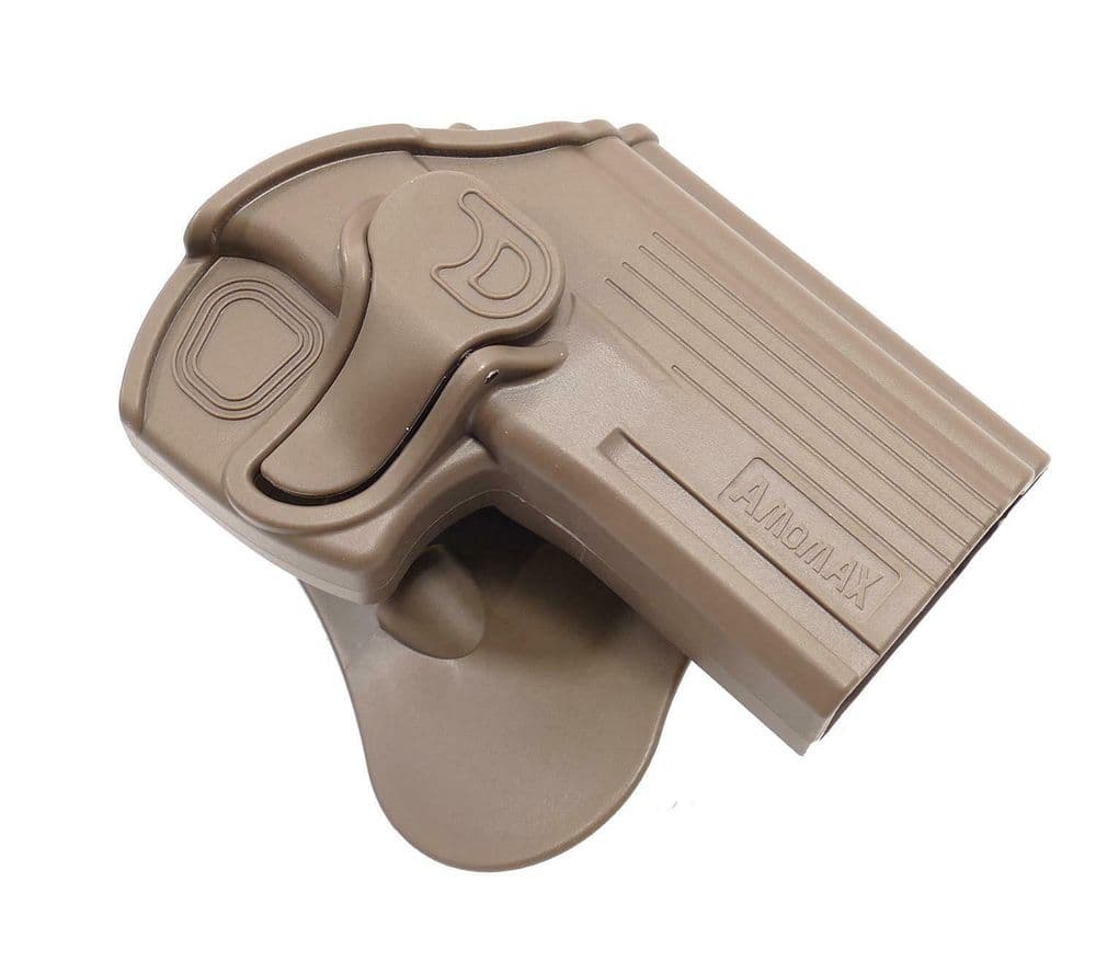 Amomax Retention Belt Holster CZ 75D Compact Taurus 24/7 FDE R/H