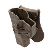 Amomax Retention Holster G-19/23/32 FDE L/H Left Handed