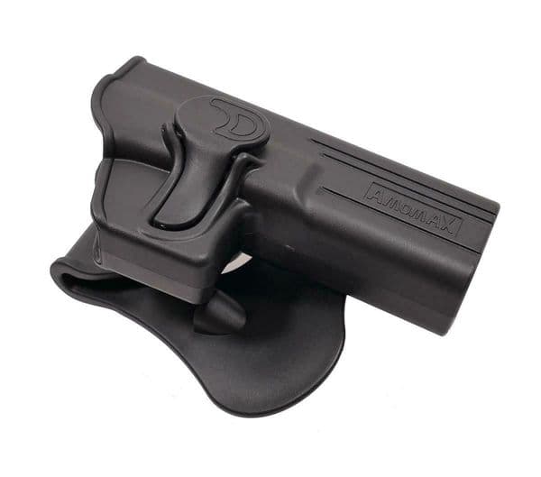 Amomax Retention Holster Glock 17/22/31 KWA ATP APS ACP Black R/H