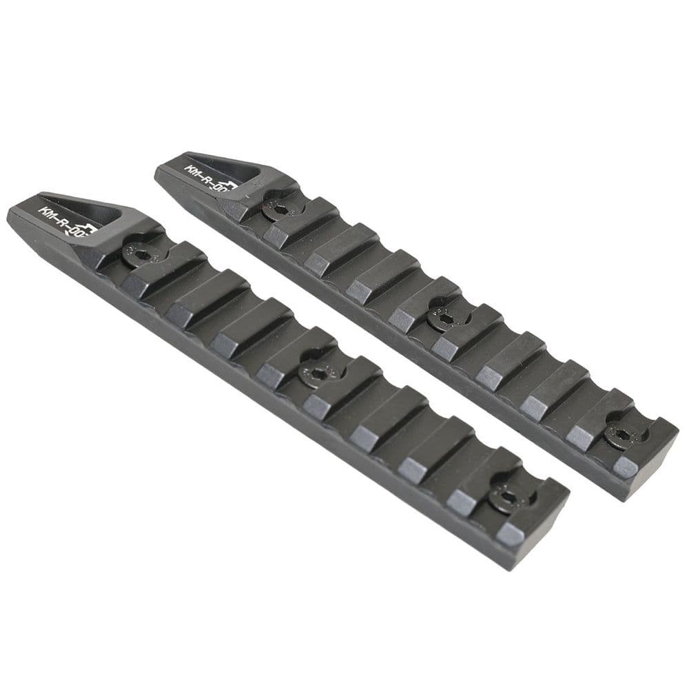 Ares Amoeba Airsoft 4.5" Keymod Key Rails Black Scope Mount 2 Pack #KM-R-002