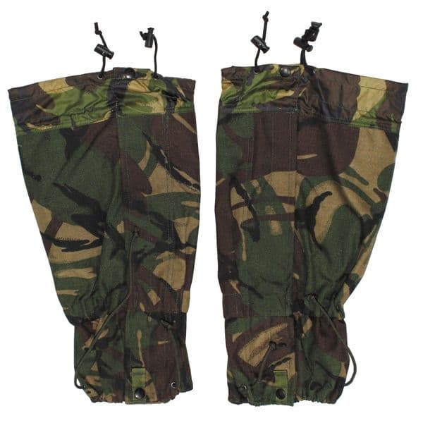 Army Surplus DPM Gortex Leg Gaiters Grade 1 Ex Army Camo Airsoft Waterproof Gortex Camping
